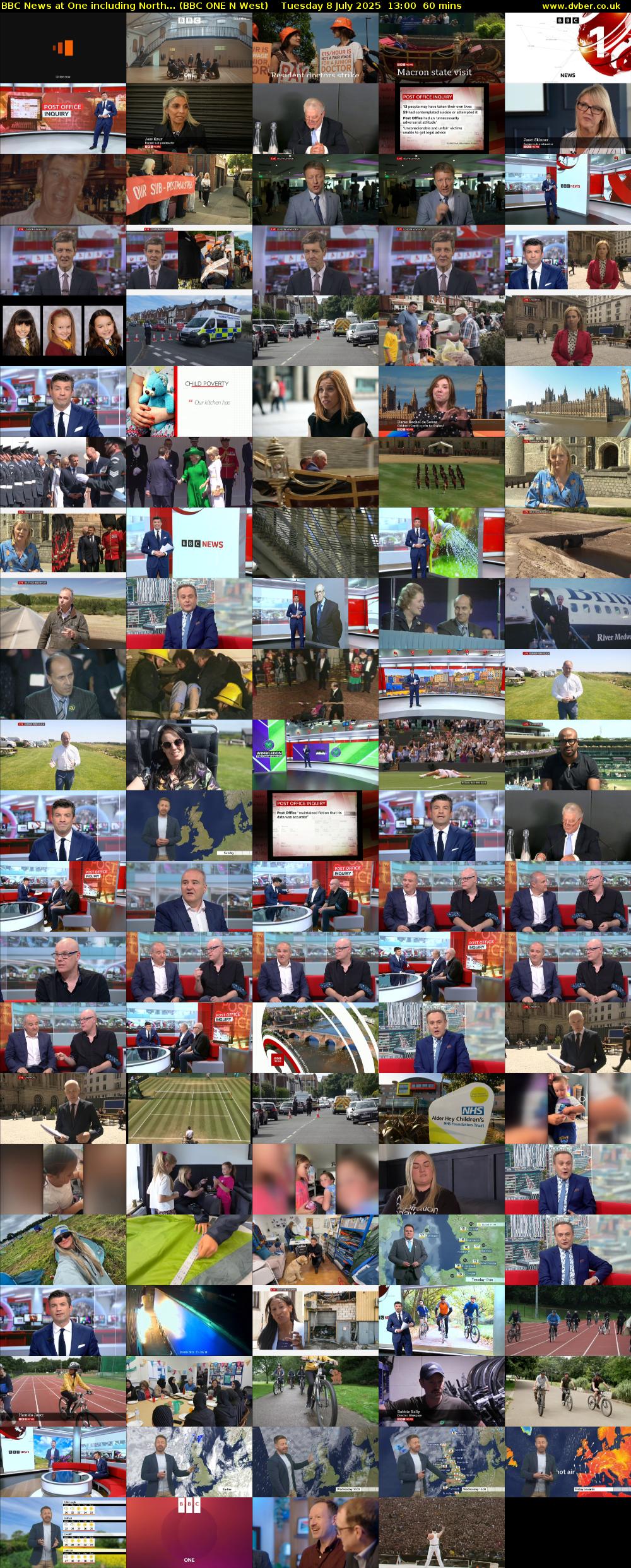 BBC News at One including North... (BBC ONE N West) Tuesday 8 July 2025 13:00 - 14:00