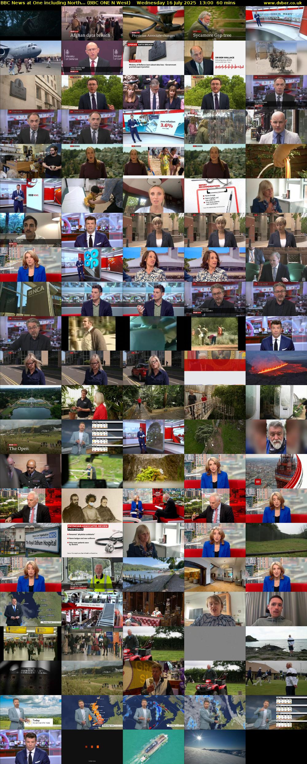 BBC News at One including North... (BBC ONE N West) Wednesday 16 July 2025 13:00 - 14:00