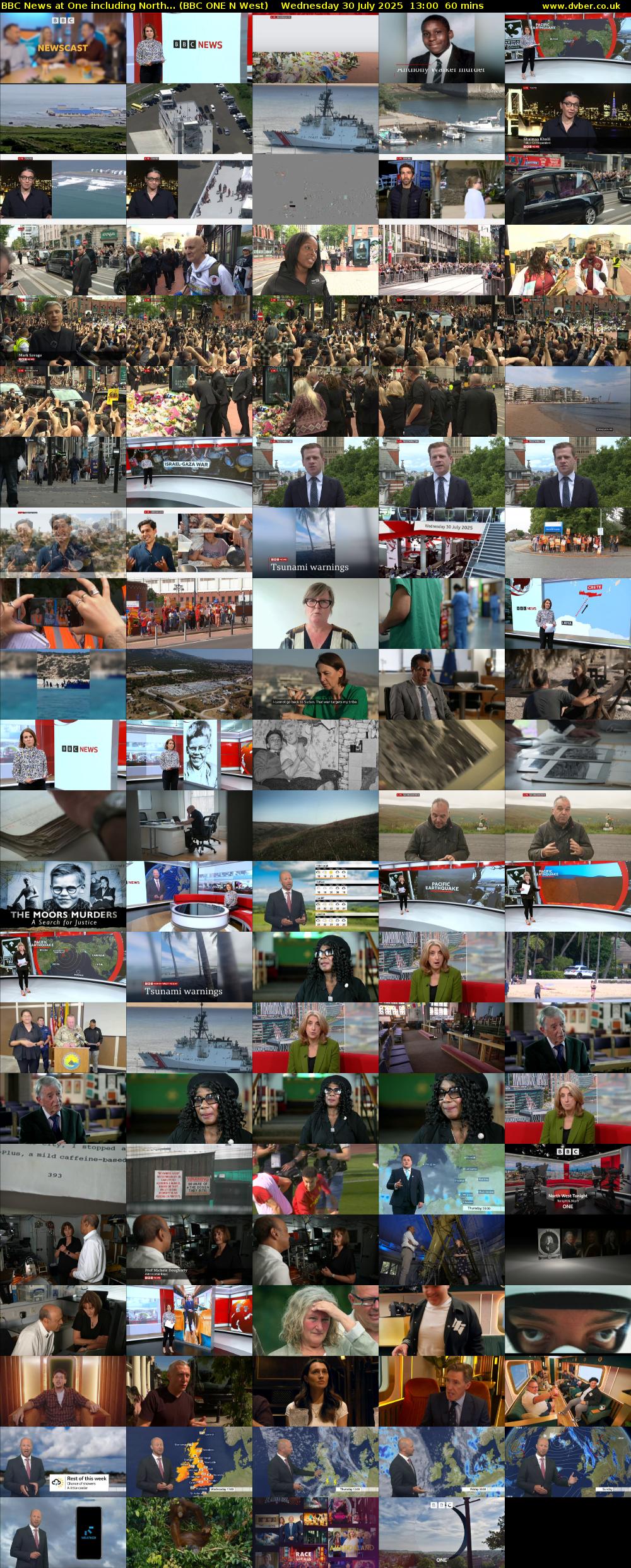 BBC News at One including North... (BBC ONE N West) Wednesday 30 July 2025 13:00 - 14:00