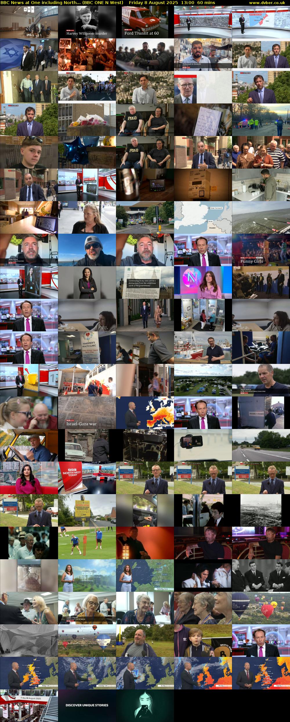 BBC News at One including North... (BBC ONE N West) Friday 8 August 2025 13:00 - 14:00