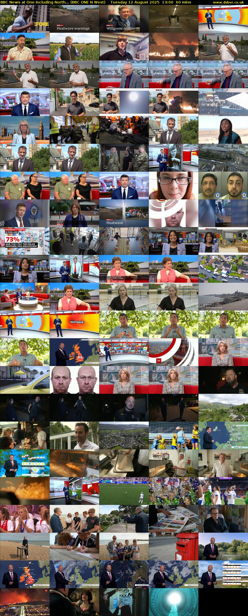 BBC News at One including North... (BBC ONE N West) Tuesday 12 August 2025 13:00 - 14:00