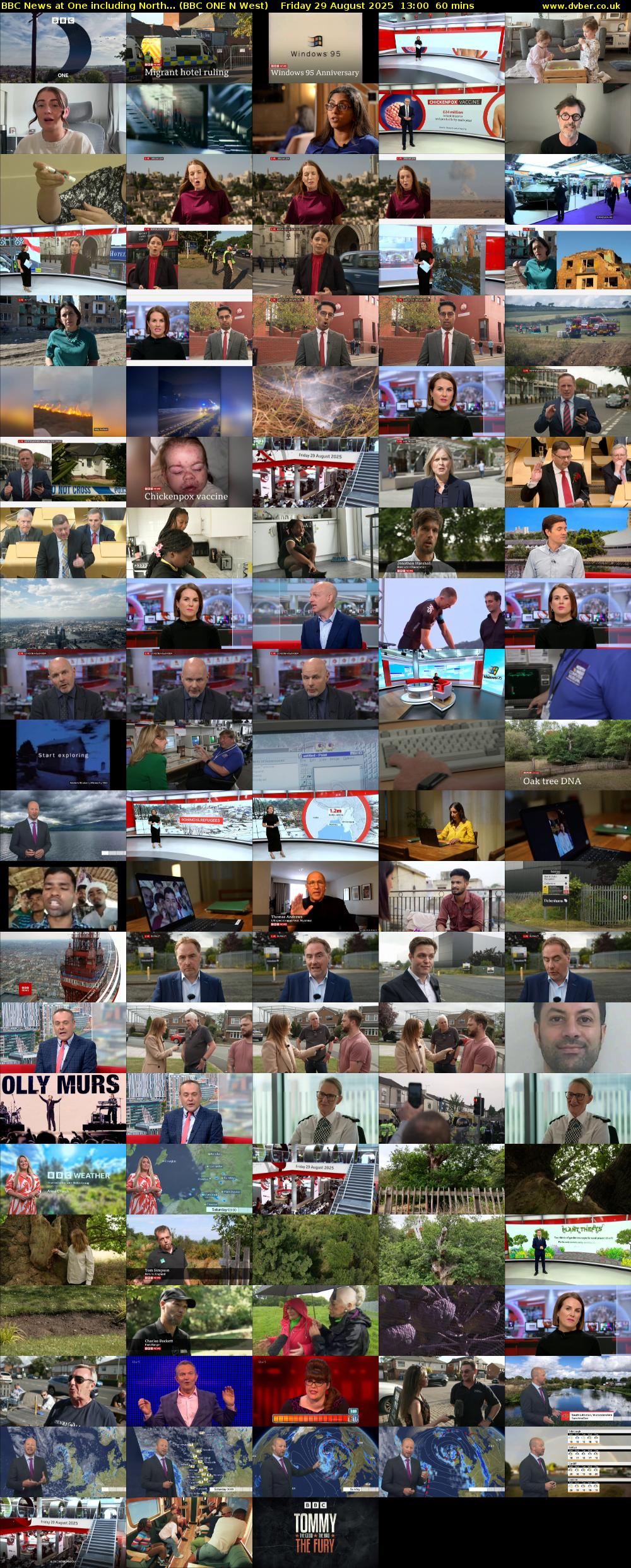 BBC News at One including North... (BBC ONE N West) Friday 29 August 2025 13:00 - 14:00