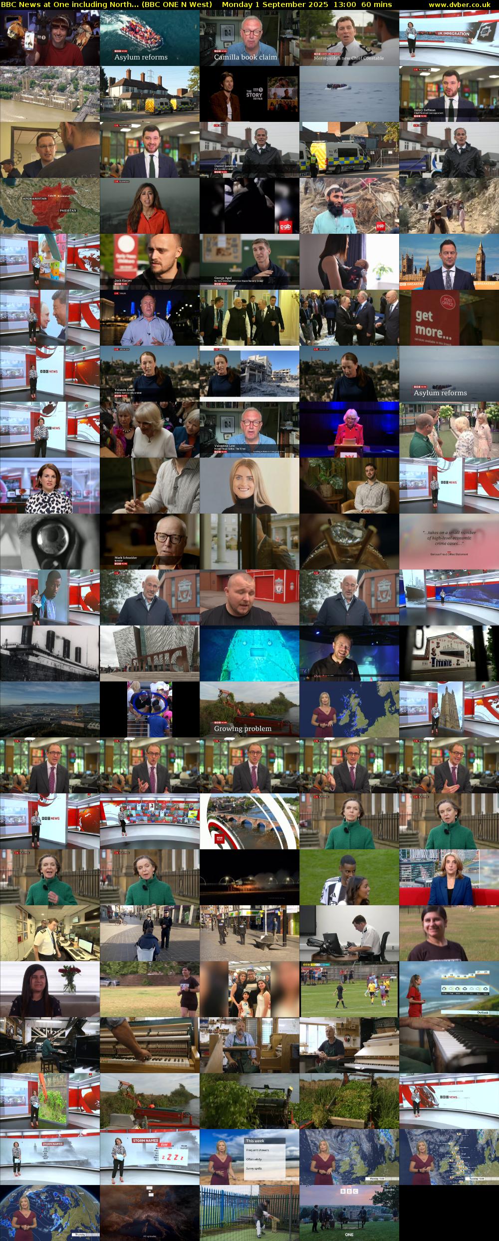 BBC News at One including North... (BBC ONE N West) Monday 1 September 2025 13:00 - 14:00