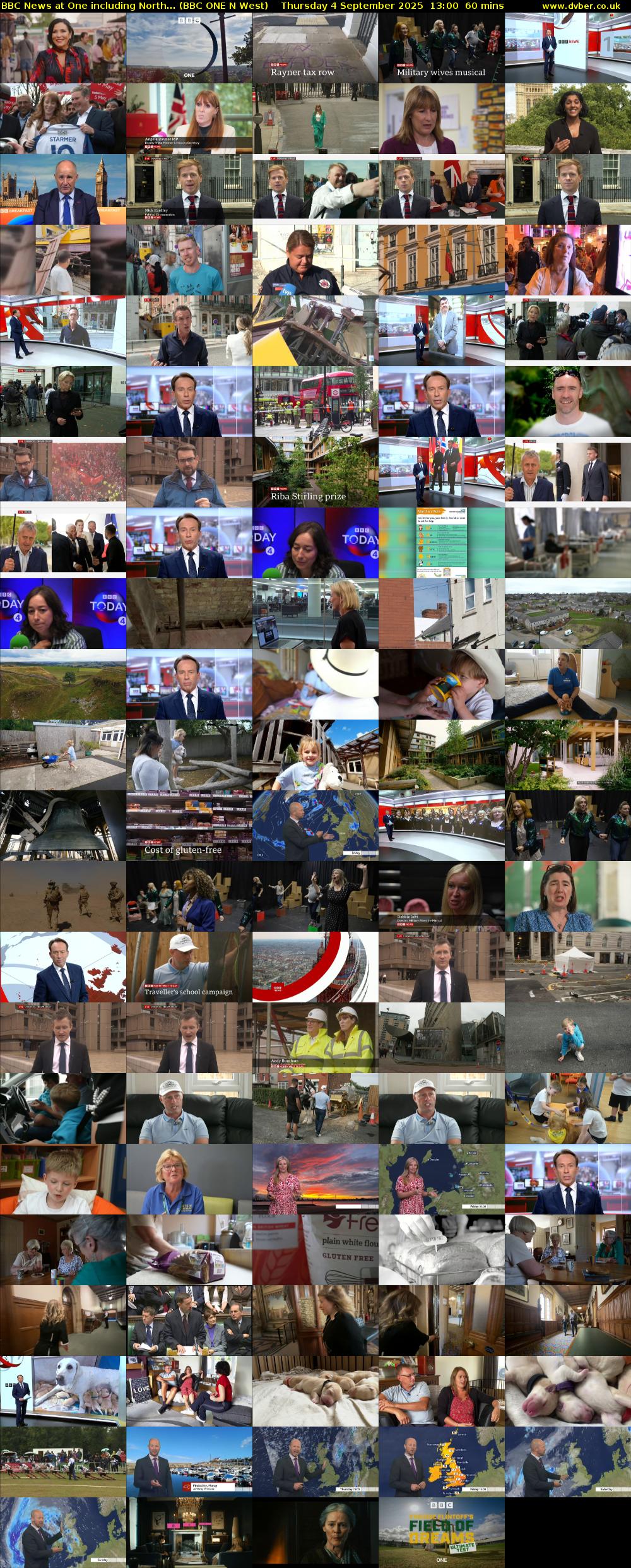 BBC News at One including North... (BBC ONE N West) Thursday 4 September 2025 13:00 - 14:00