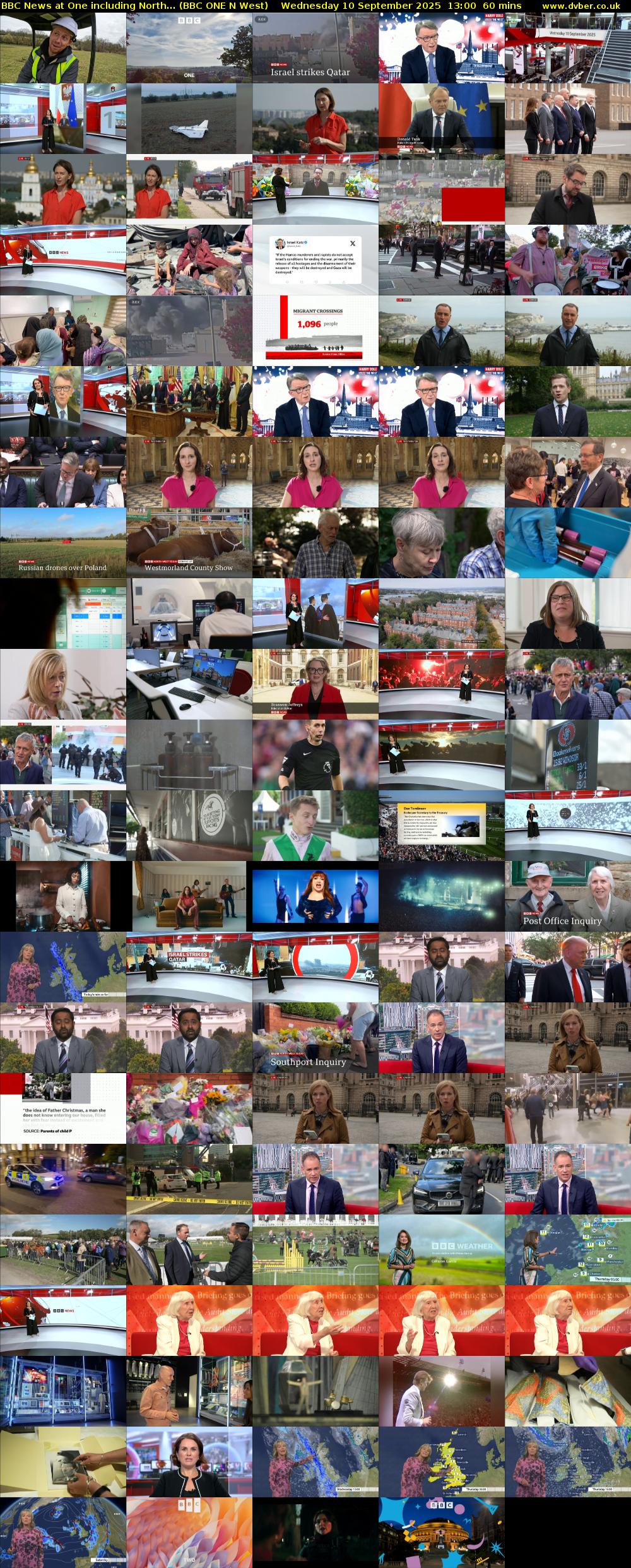 BBC News at One including North... (BBC ONE N West) Wednesday 10 September 2025 13:00 - 14:00