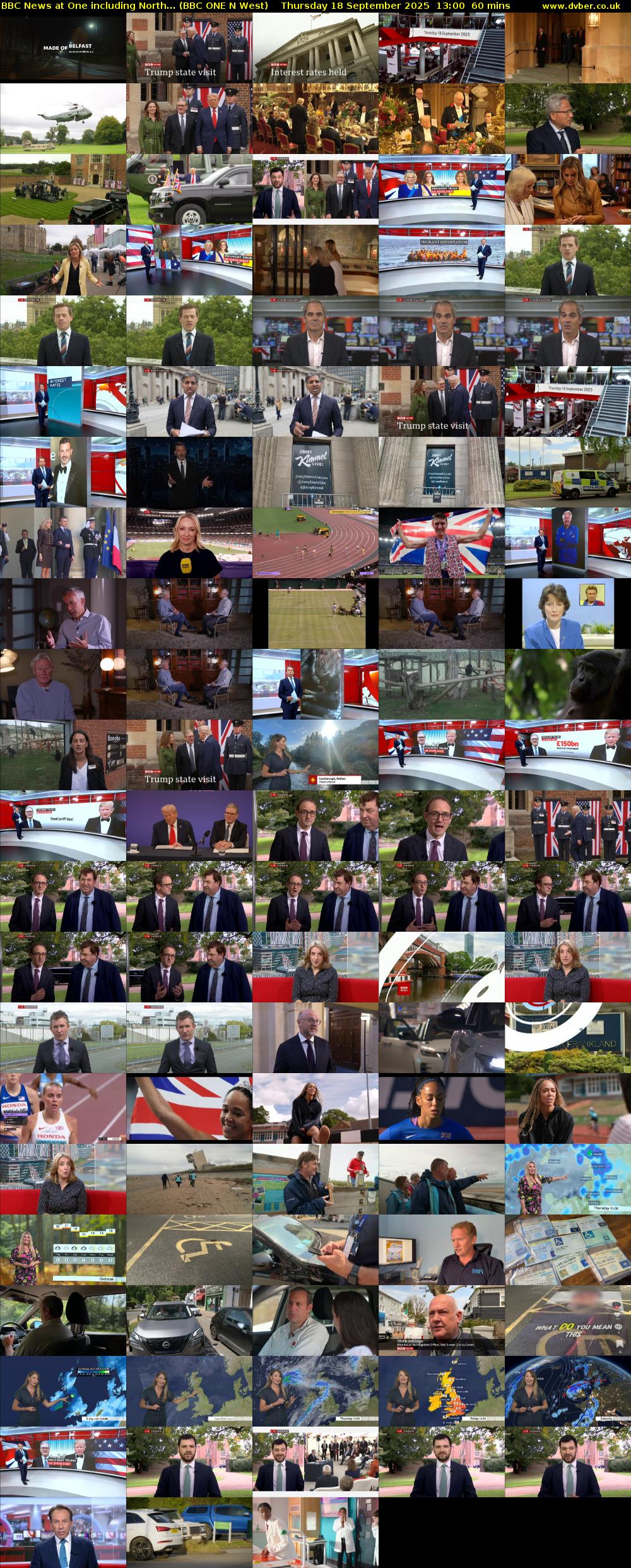 BBC News at One including North... (BBC ONE N West) Thursday 18 September 2025 13:00 - 14:00