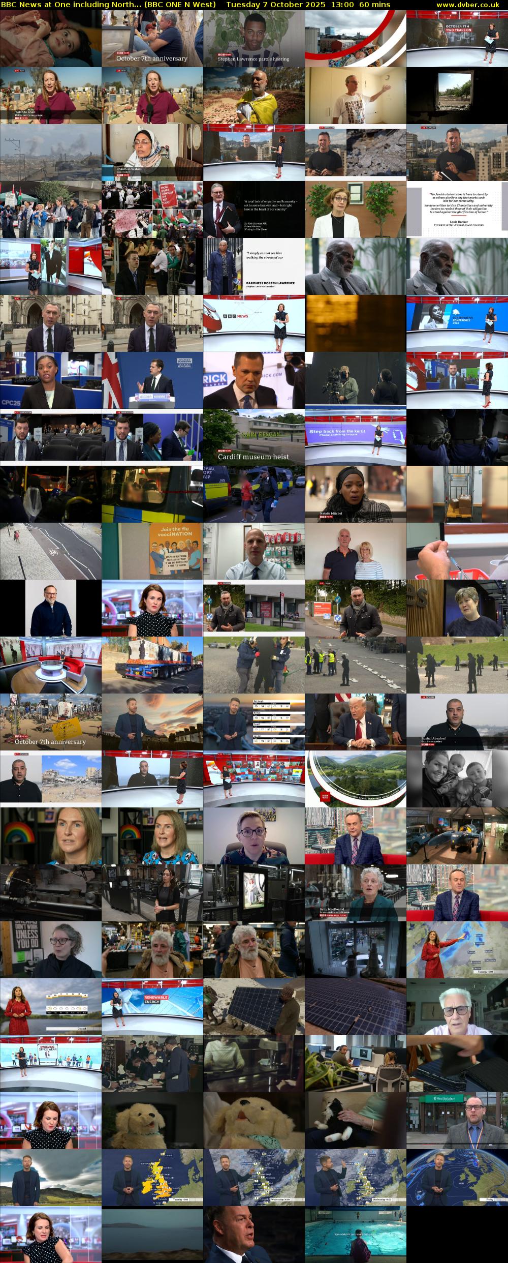 BBC News at One including North... (BBC ONE N West) Tuesday 7 October 2025 13:00 - 14:00