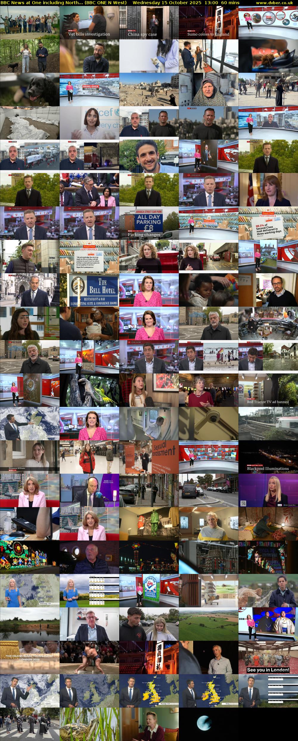 BBC News at One including North... (BBC ONE N West) Wednesday 15 October 2025 13:00 - 14:00