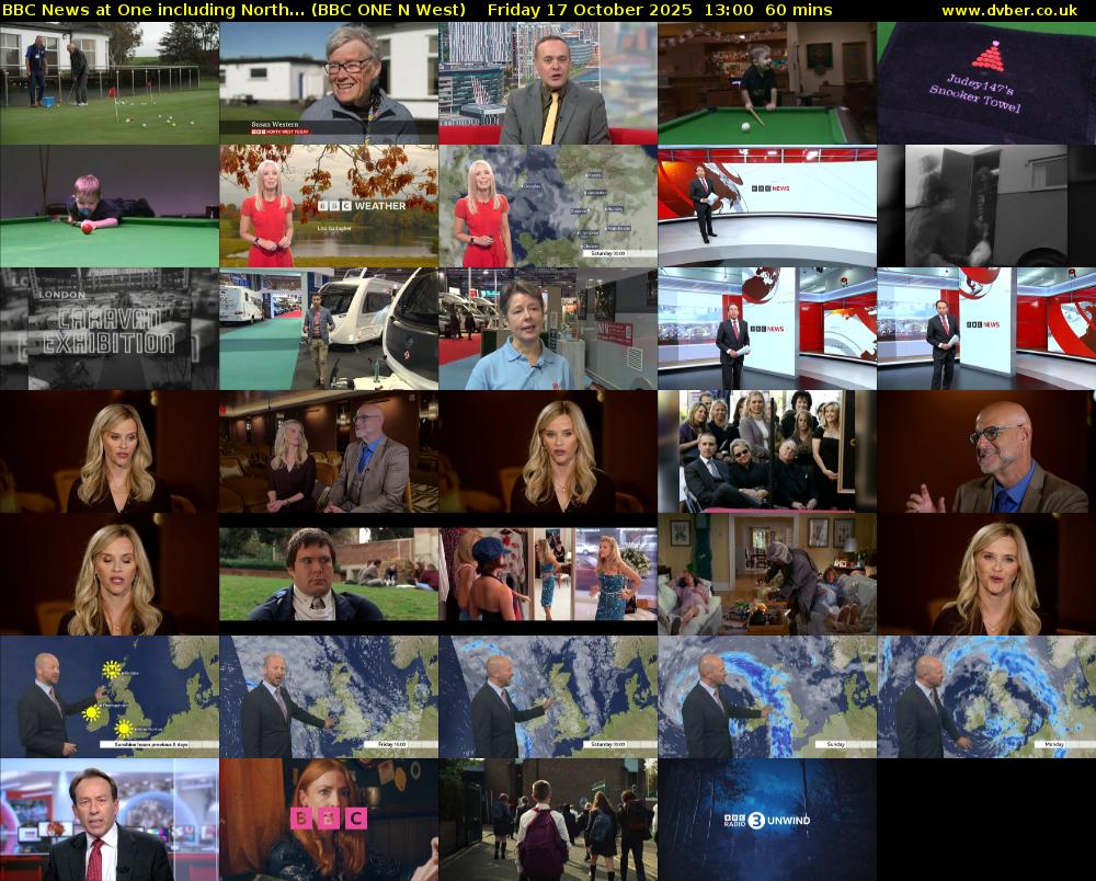 BBC News at One including North... (BBC ONE N West) Friday 17 October 2025 13:00 - 14:00
