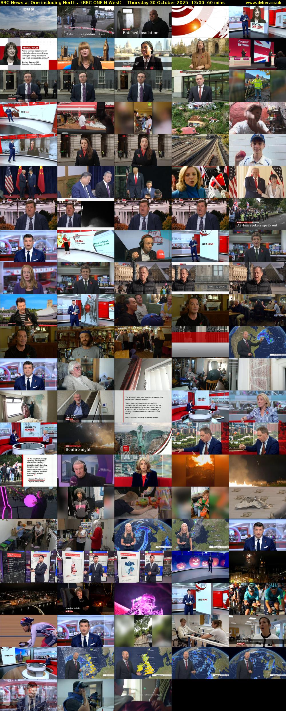 BBC News at One including North... (BBC ONE N West) Thursday 30 October 2025 13:00 - 14:00