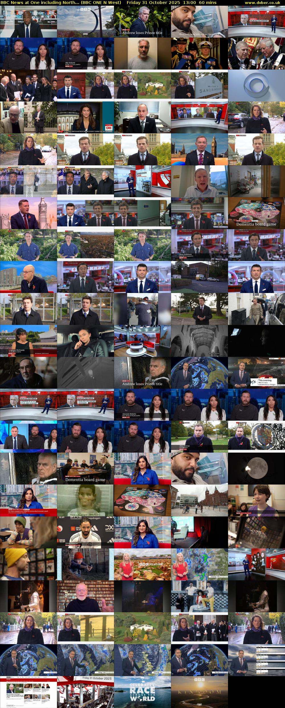 BBC News at One including North... (BBC ONE N West) Friday 31 October 2025 13:00 - 14:00