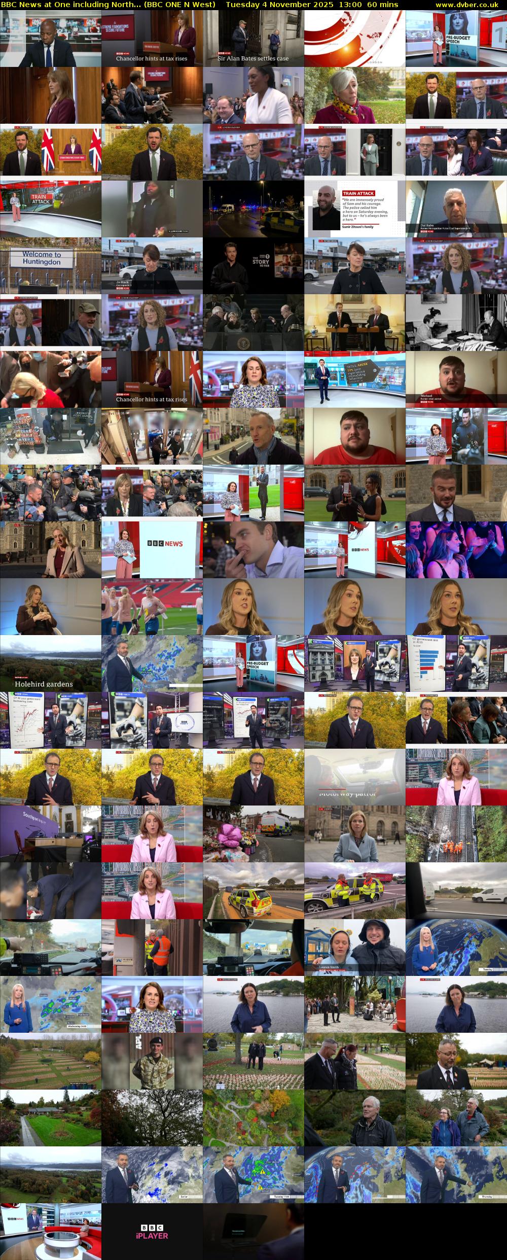 BBC News at One including North... (BBC ONE N West) Tuesday 4 November 2025 13:00 - 14:00