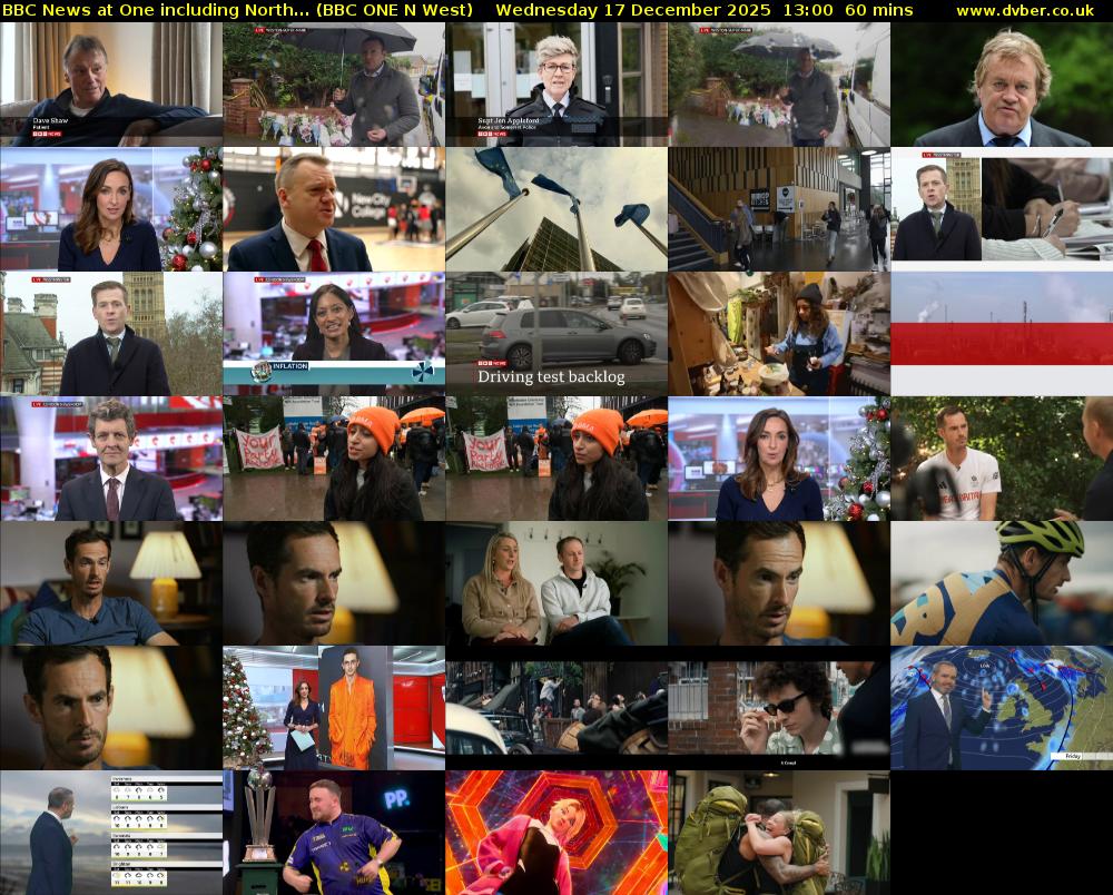 BBC News at One including North... (BBC ONE N West) Wednesday 17 December 2025 13:00 - 14:00