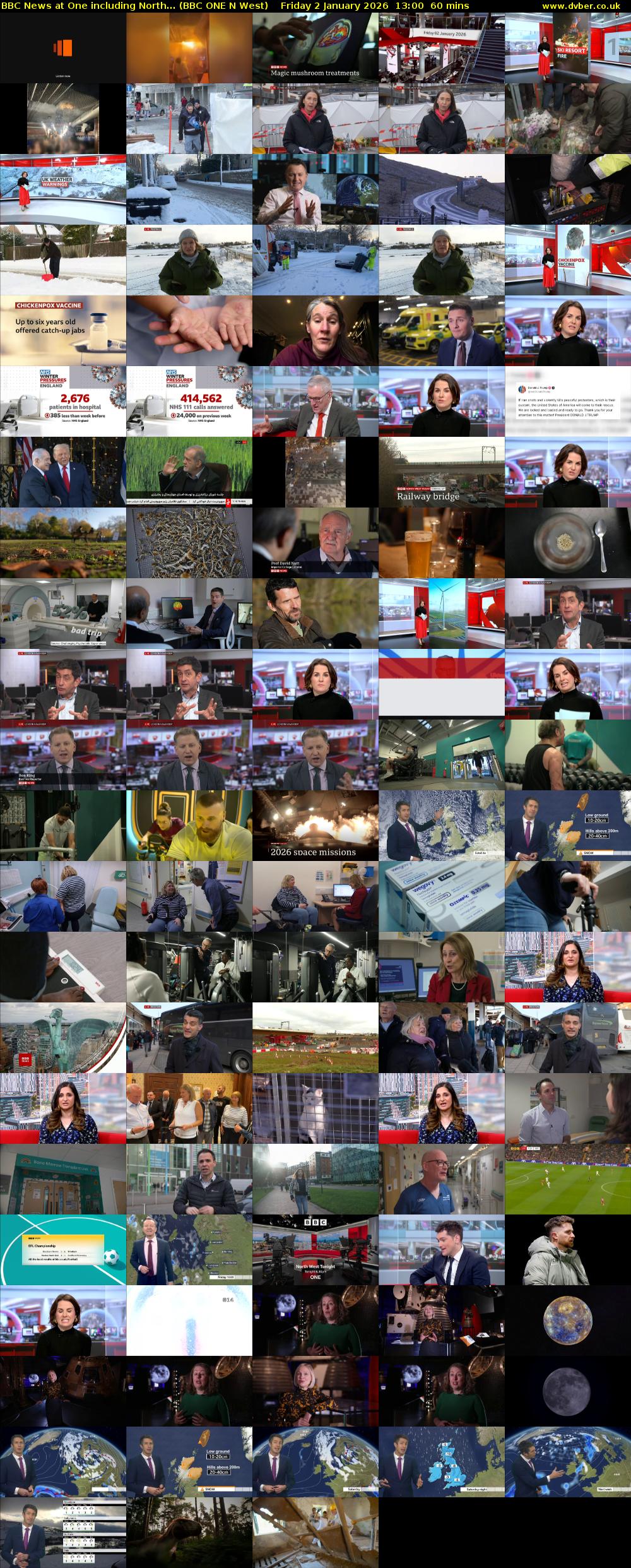 BBC News at One including North... (BBC ONE N West) Friday 2 January 2026 13:00 - 14:00