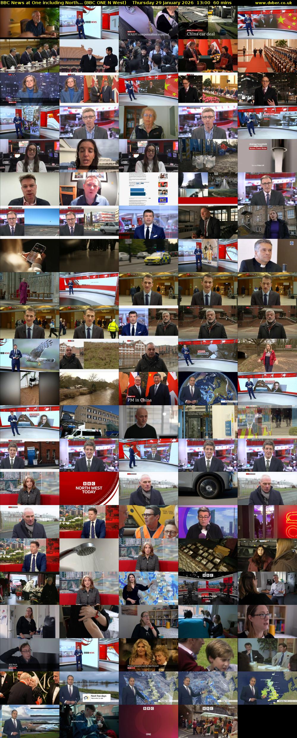 BBC News at One including North... (BBC ONE N West) Thursday 29 January 2026 13:00 - 14:00