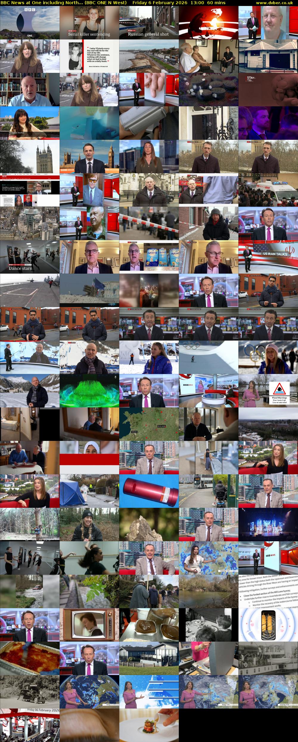 BBC News at One including North... (BBC ONE N West) Friday 6 February 2026 13:00 - 14:00