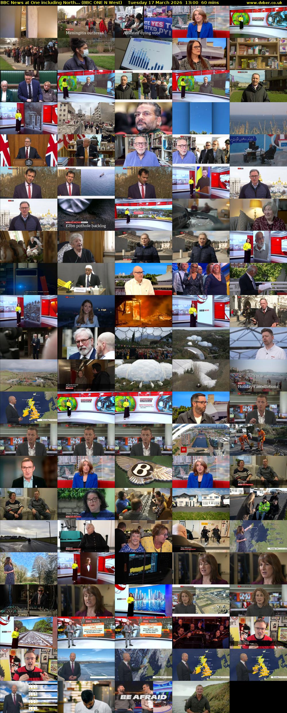 BBC News at One including North... (BBC ONE N West) Tuesday 17 March 2026 13:00 - 14:00