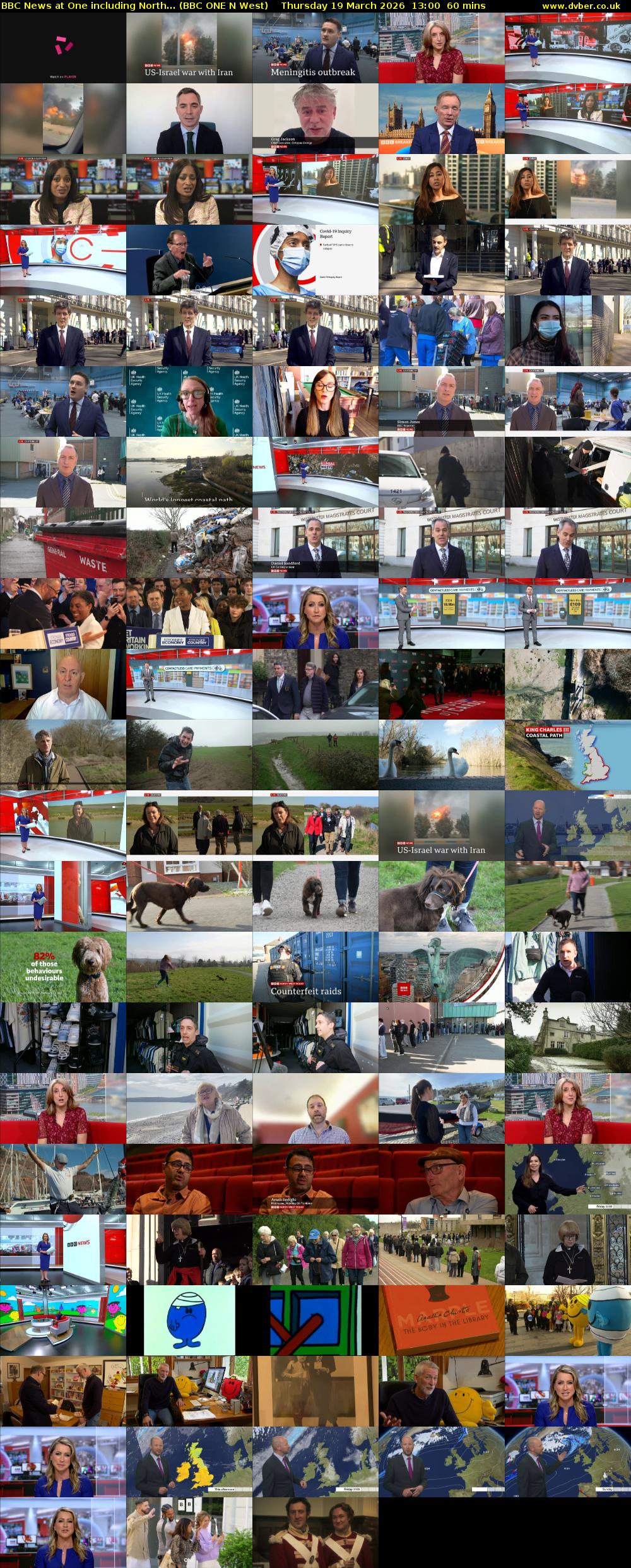 BBC News at One including North... (BBC ONE N West) Thursday 19 March 2026 13:00 - 14:00