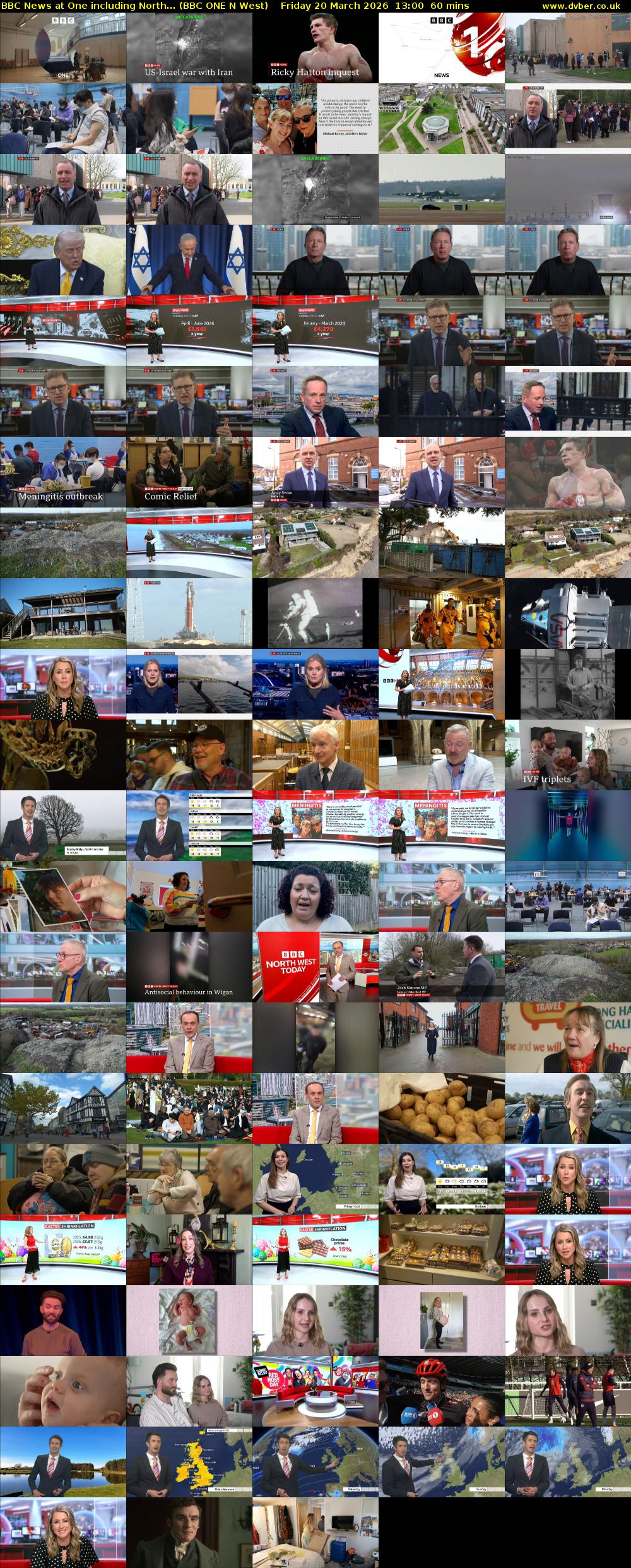 BBC News at One including North... (BBC ONE N West) Friday 20 March 2026 13:00 - 14:00