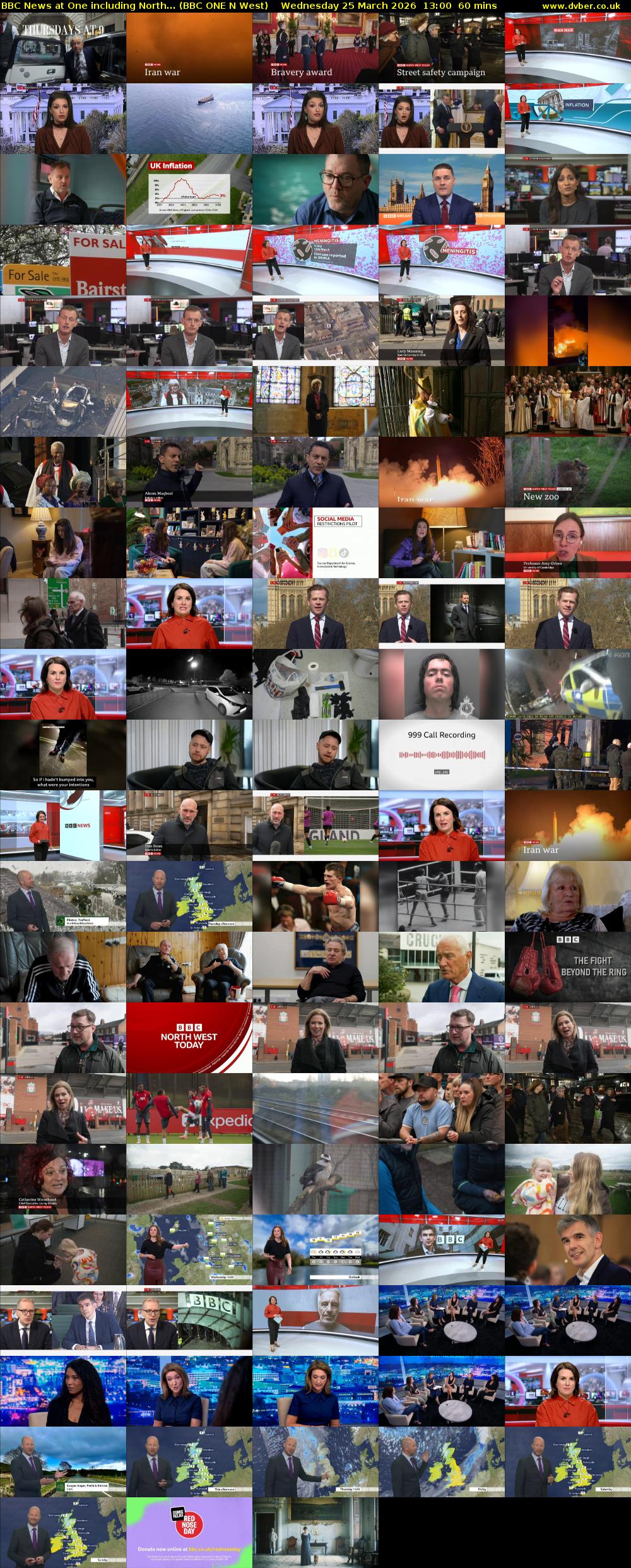 BBC News at One including North... (BBC ONE N West) Wednesday 25 March 2026 13:00 - 14:00