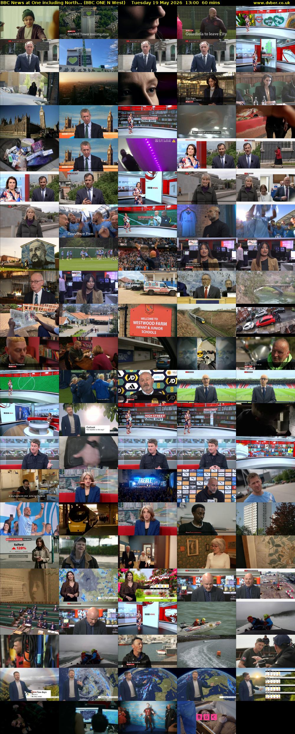 BBC News at One including North... (BBC ONE N West) Tuesday 19 May 2026 13:00 - 14:00