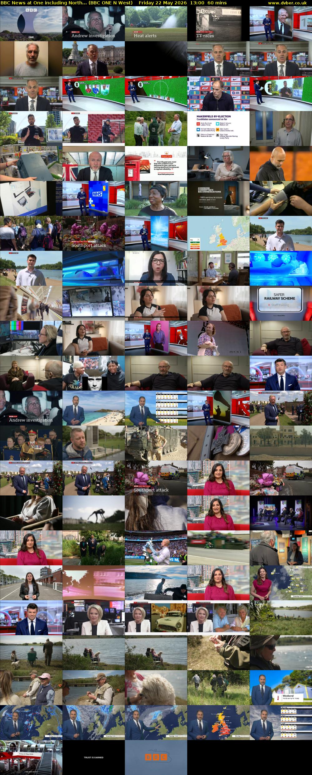 BBC News at One including North... (BBC ONE N West) Friday 22 May 2026 13:00 - 14:00