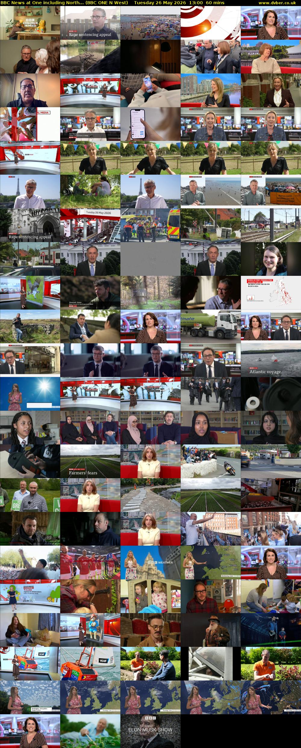 BBC News at One including North... (BBC ONE N West) Tuesday 26 May 2026 13:00 - 14:00