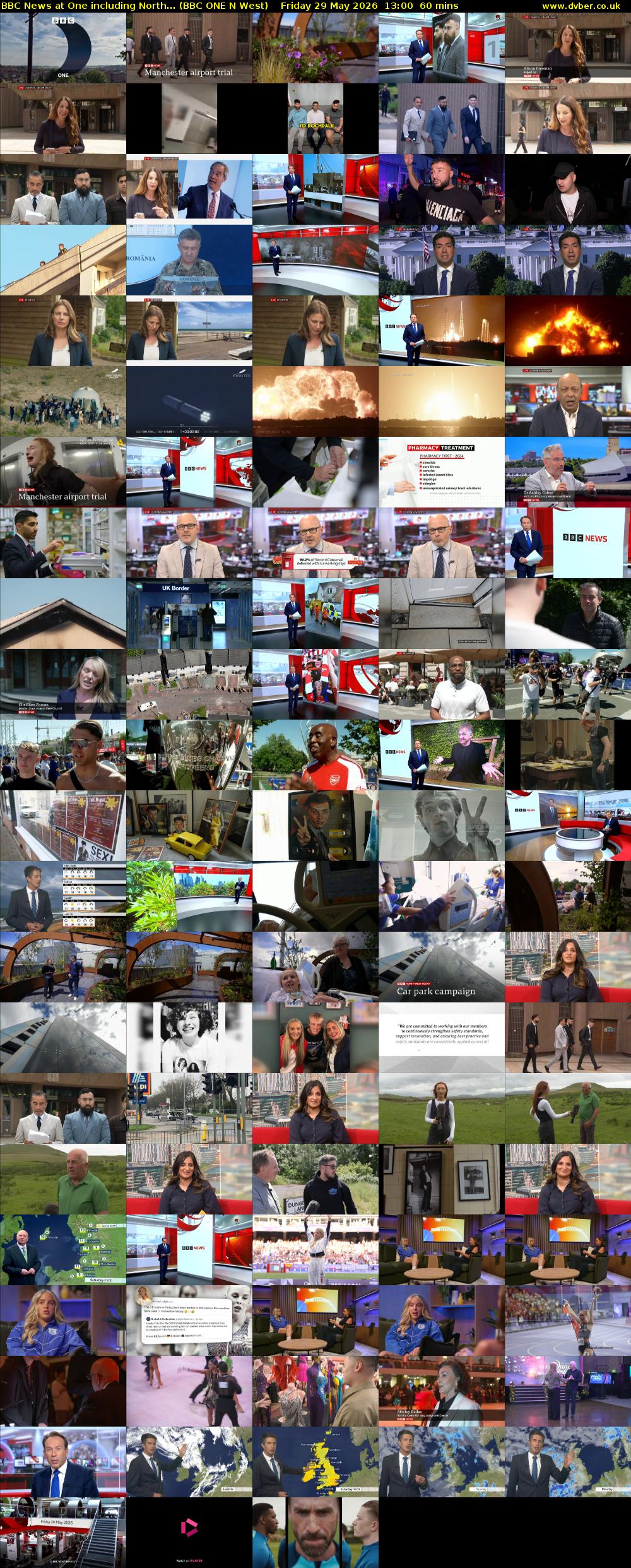BBC News at One including North... (BBC ONE N West) Friday 29 May 2026 13:00 - 14:00