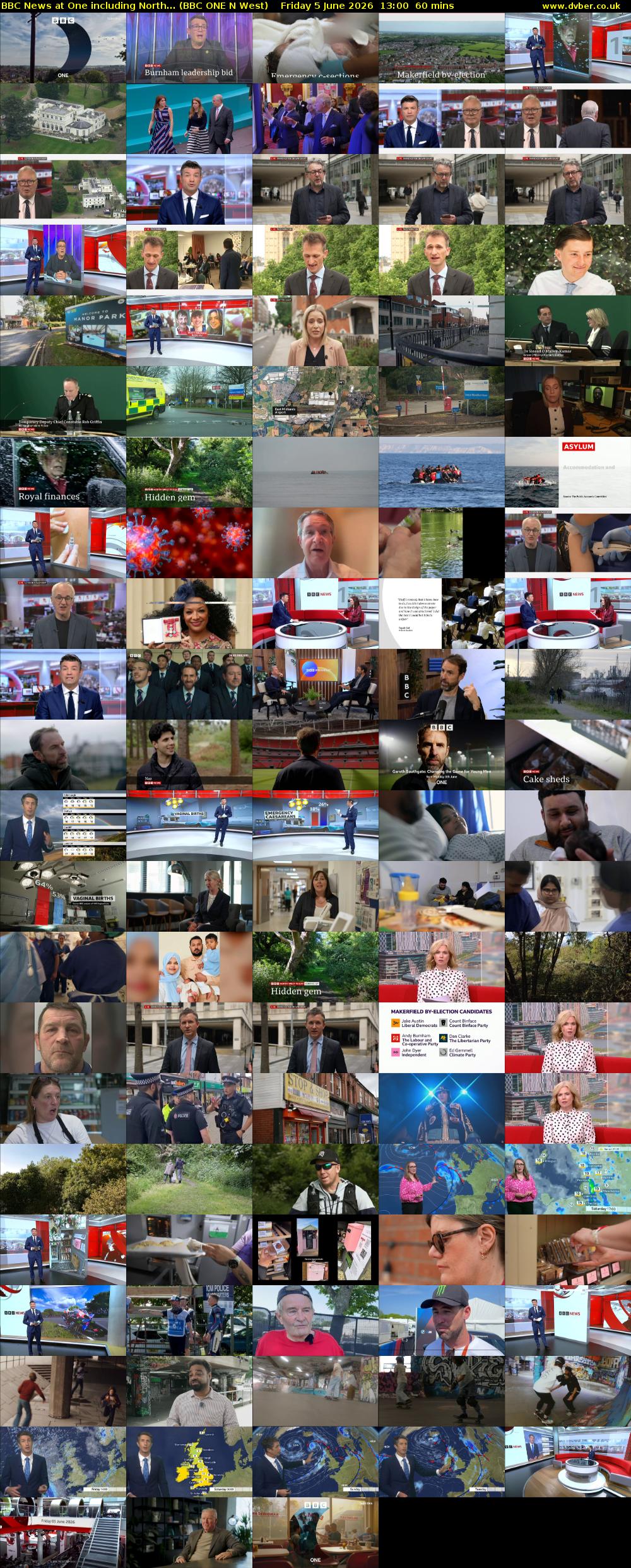 BBC News at One including North... (BBC ONE N West) Friday 5 June 2026 13:00 - 14:00