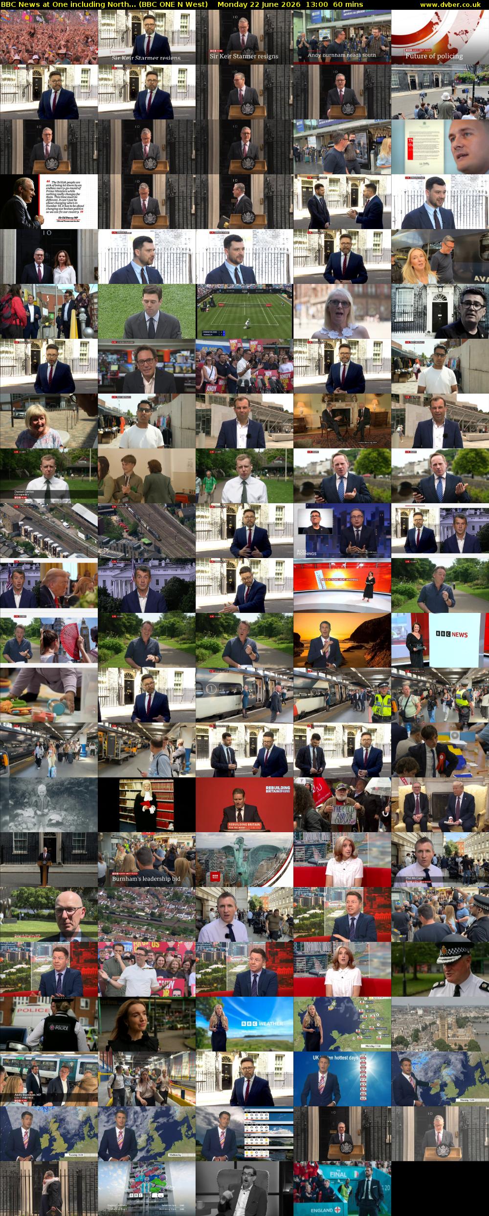 BBC News at One including North... (BBC ONE N West) Monday 22 June 2026 13:00 - 14:00