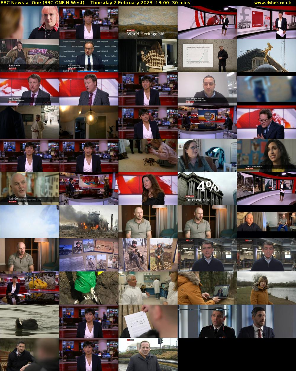 BBC News at One (BBC ONE N West) Thursday 2 February 2023 13:00 - 13:30