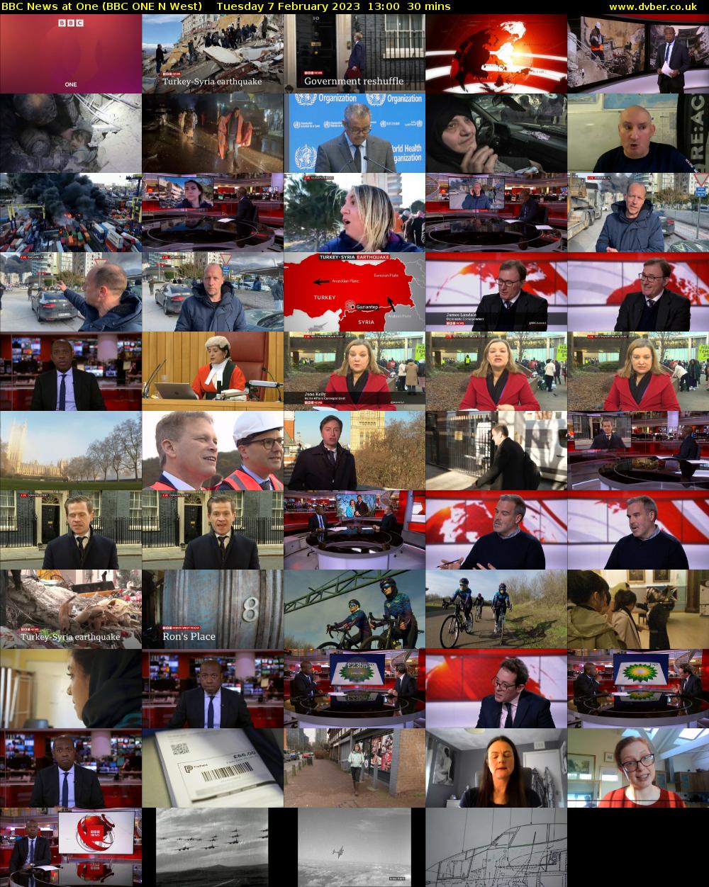 BBC News at One (BBC ONE N West) Tuesday 7 February 2023 13:00 - 13:30