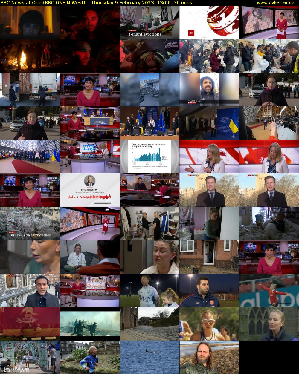 BBC News at One (BBC ONE N West) Thursday 9 February 2023 13:00 - 13:30