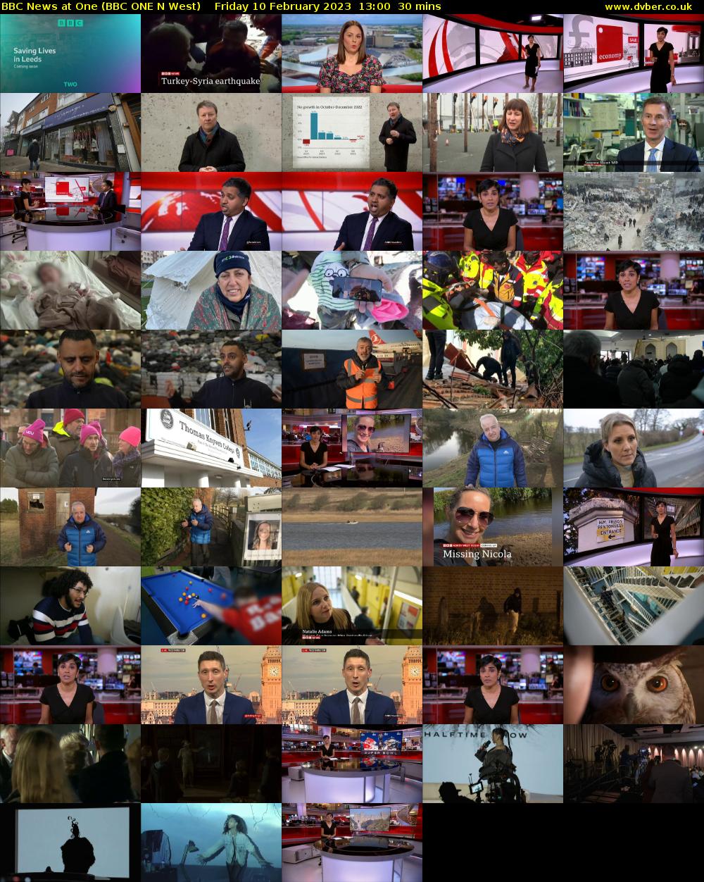 BBC News at One (BBC ONE N West) Friday 10 February 2023 13:00 - 13:30
