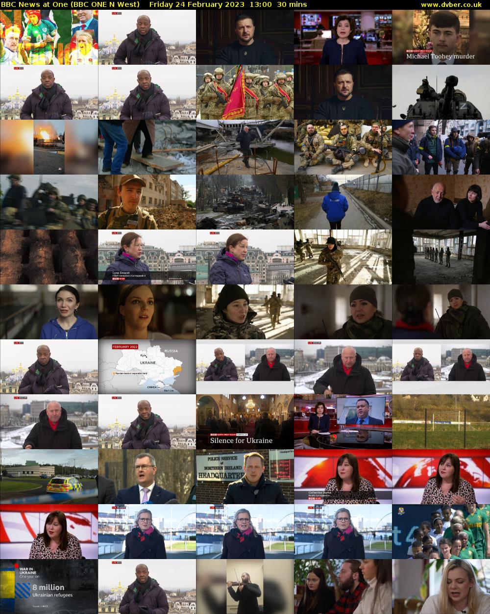 BBC News at One (BBC ONE N West) Friday 24 February 2023 13:00 - 13:30