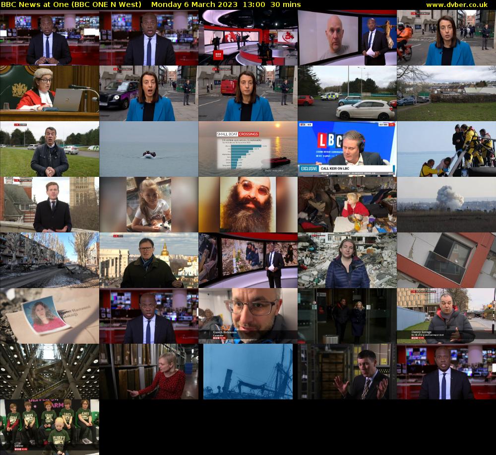 BBC News at One (BBC ONE N West) Monday 6 March 2023 13:00 - 13:30