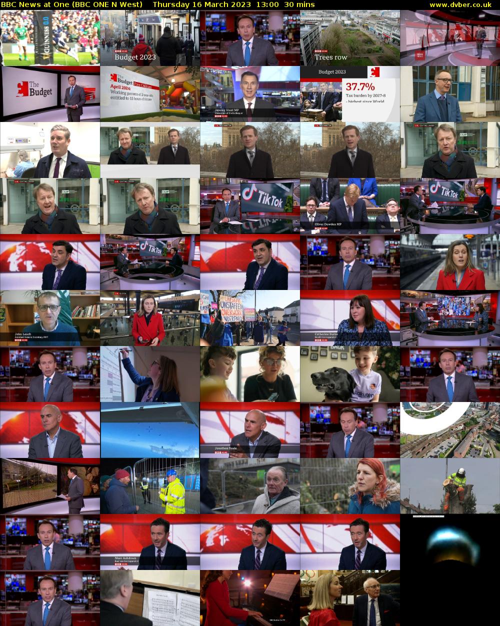 BBC News at One (BBC ONE N West) Thursday 16 March 2023 13:00 - 13:30