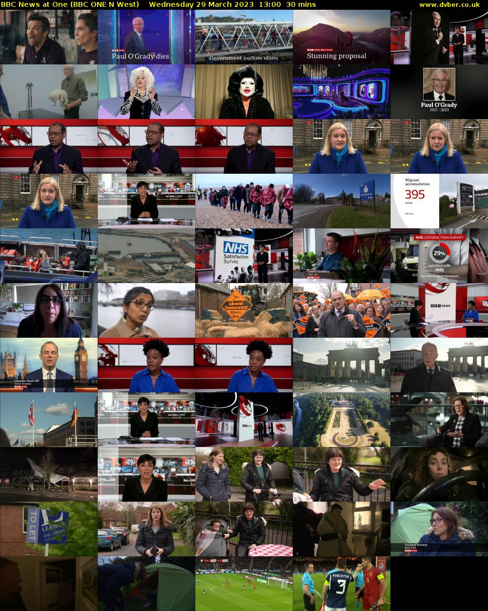 BBC News at One (BBC ONE N West) Wednesday 29 March 2023 13:00 - 13:30