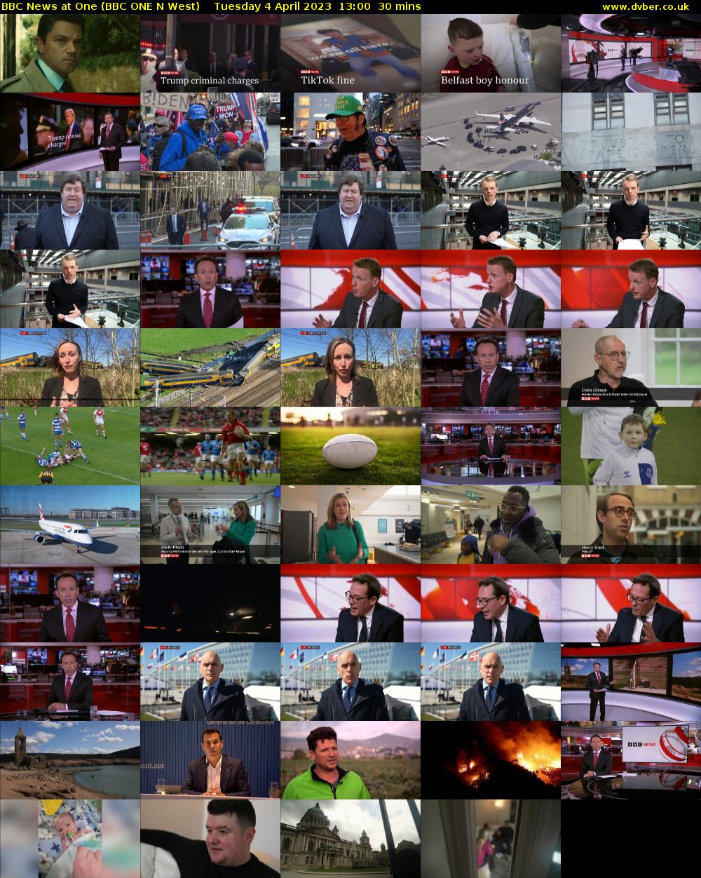 BBC News at One (BBC ONE N West) Tuesday 4 April 2023 13:00 - 13:30