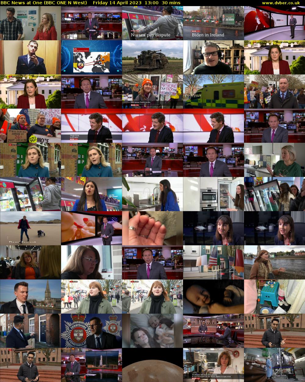 BBC News at One (BBC ONE N West) Friday 14 April 2023 13:00 - 13:30