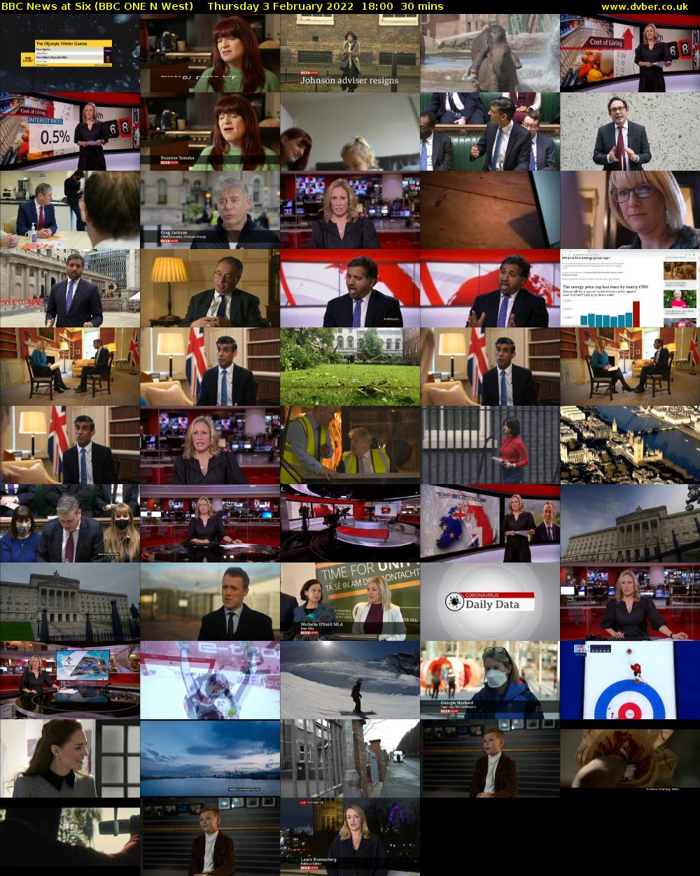 BBC News at Six (BBC ONE N West) Thursday 3 February 2022 18:00 - 18:30