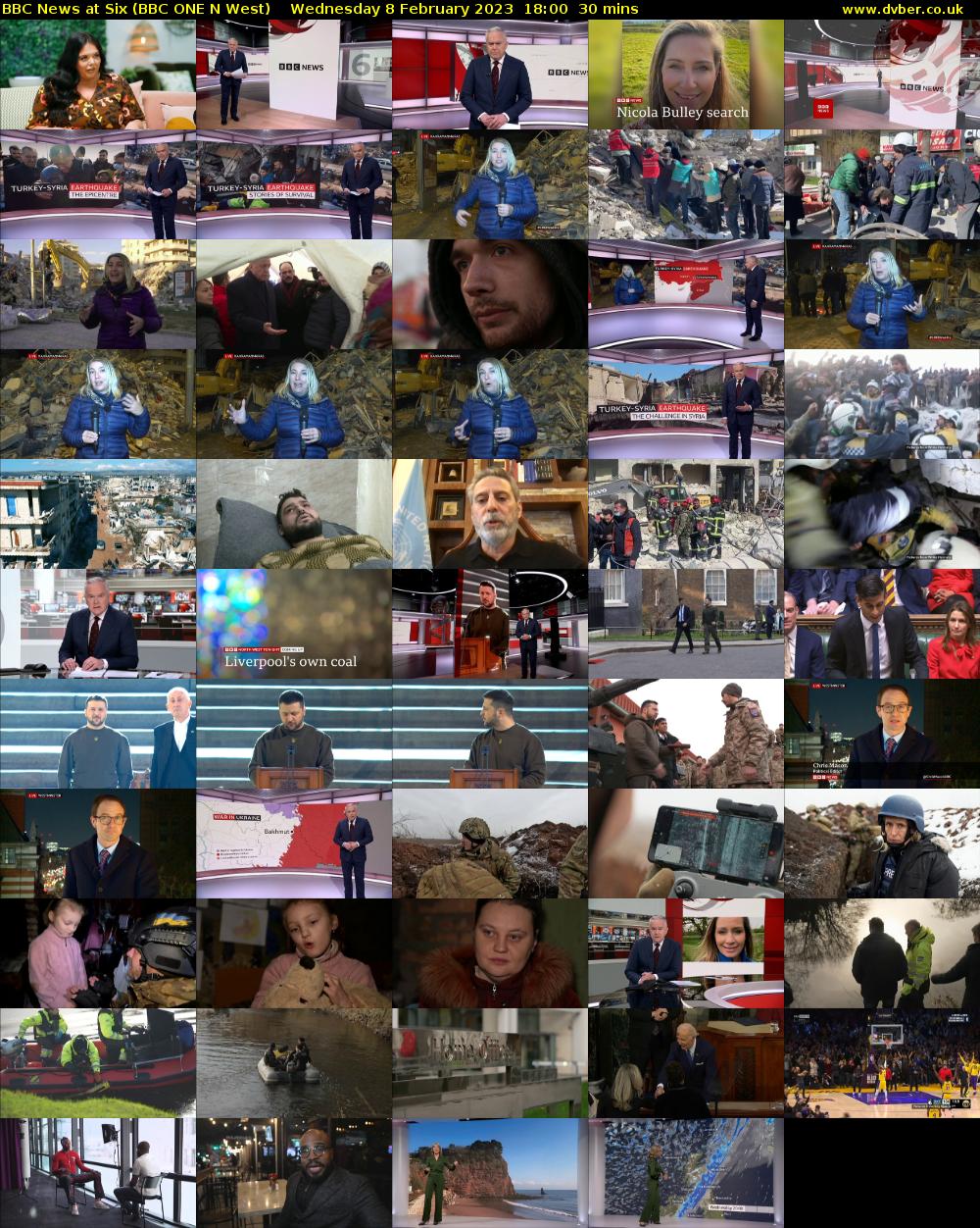 BBC News at Six (BBC ONE N West) Wednesday 8 February 2023 18:00 - 18:30