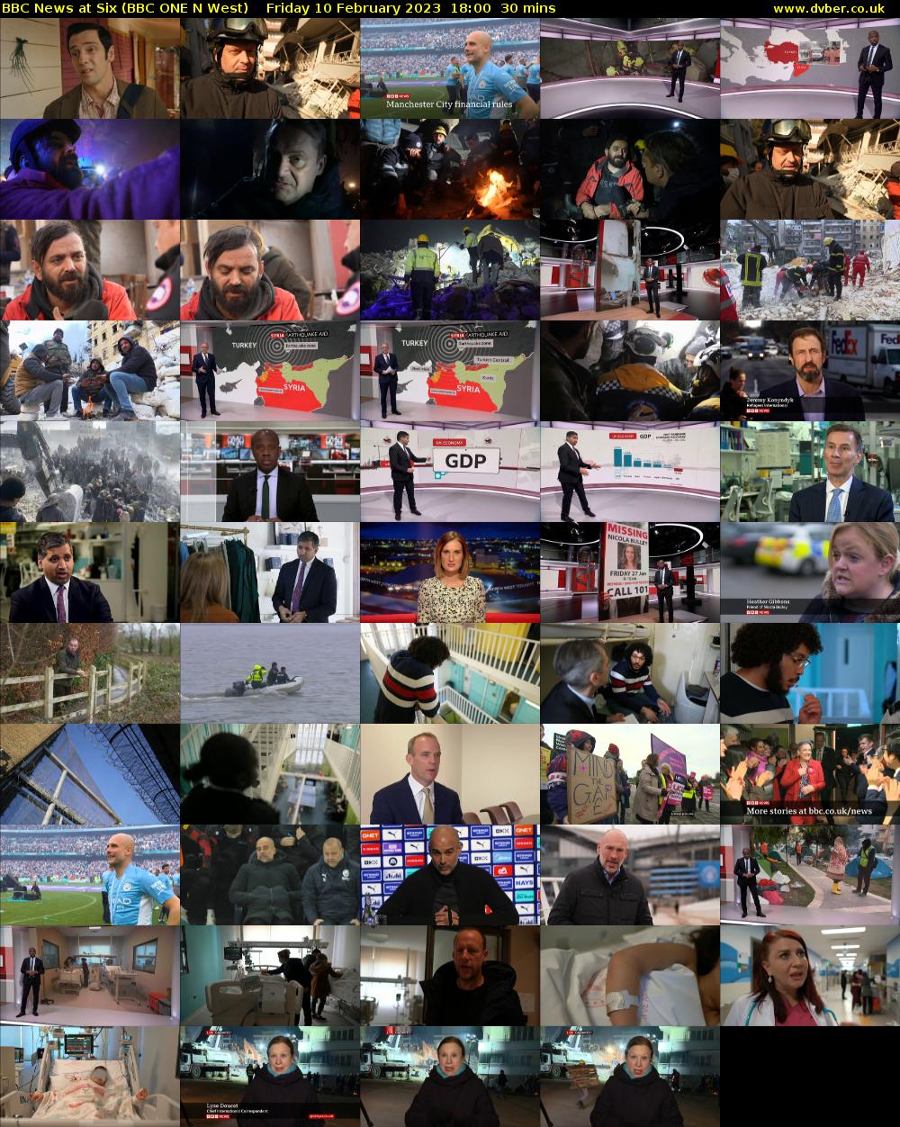 BBC News at Six (BBC ONE N West) Friday 10 February 2023 18:00 - 18:30