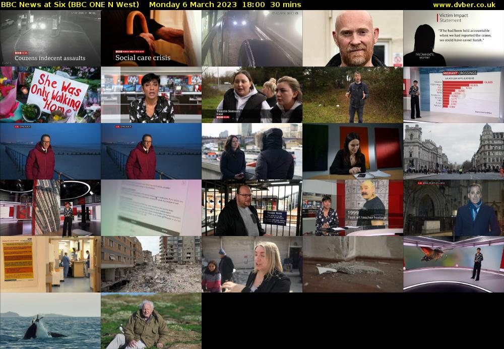 BBC News at Six (BBC ONE N West) Monday 6 March 2023 18:00 - 18:30