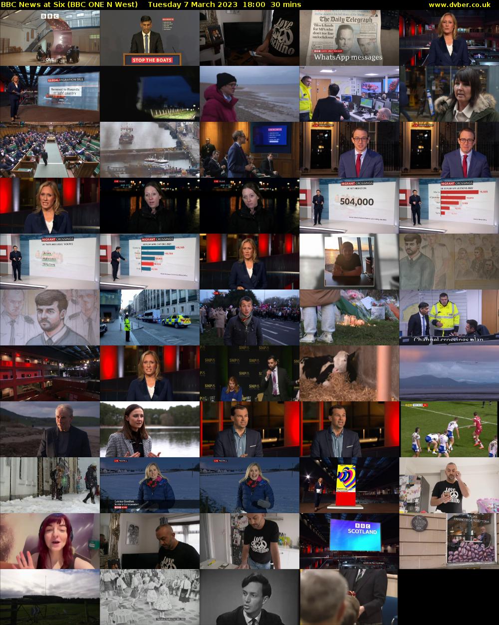 BBC News at Six (BBC ONE N West) Tuesday 7 March 2023 18:00 - 18:30