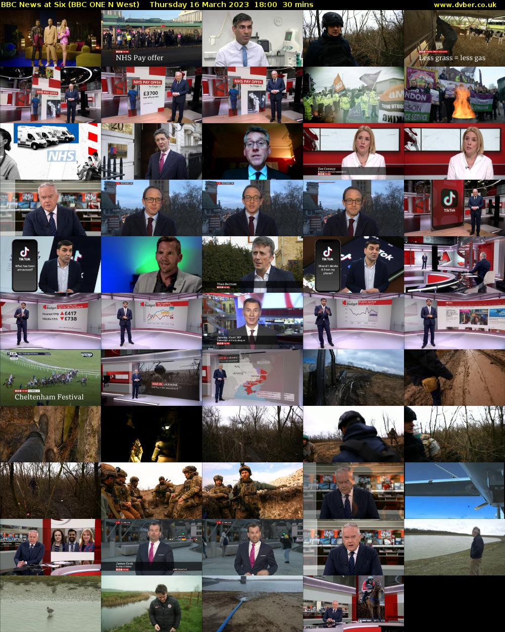 BBC News at Six (BBC ONE N West) Thursday 16 March 2023 18:00 - 18:30