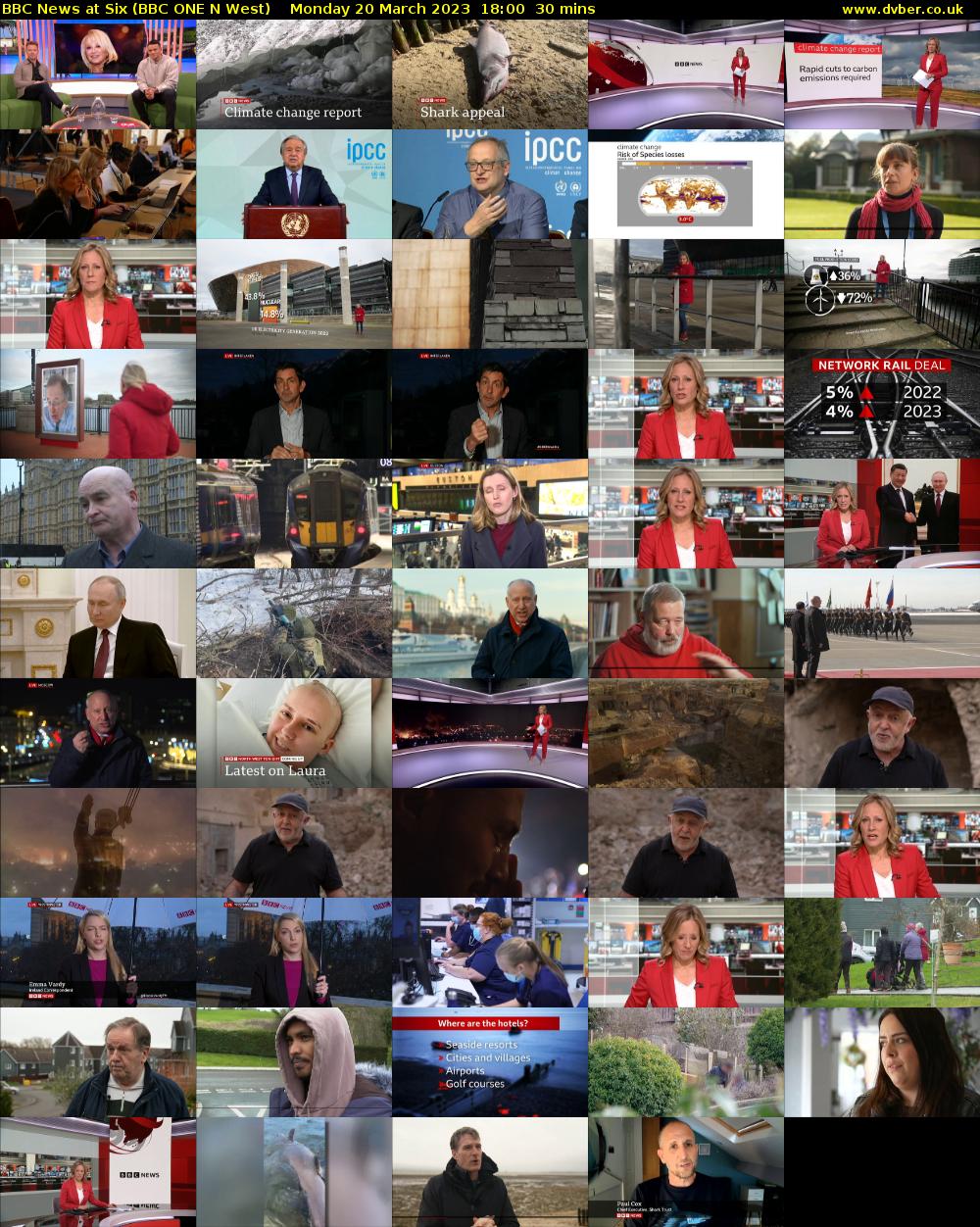 BBC News at Six (BBC ONE N West) Monday 20 March 2023 18:00 - 18:30