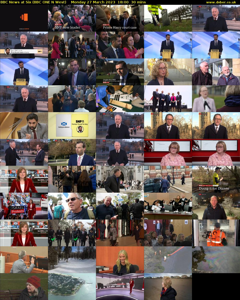 BBC News at Six (BBC ONE N West) Monday 27 March 2023 18:00 - 18:30