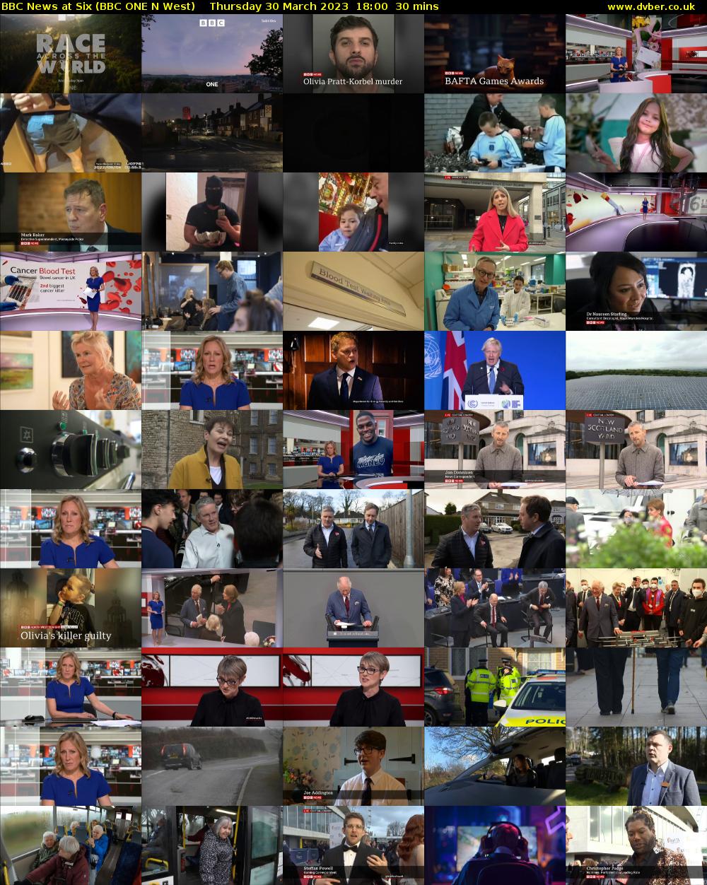 BBC News at Six (BBC ONE N West) Thursday 30 March 2023 18:00 - 18:30