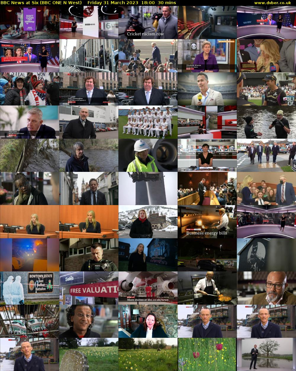 BBC News at Six (BBC ONE N West) Friday 31 March 2023 18:00 - 18:30